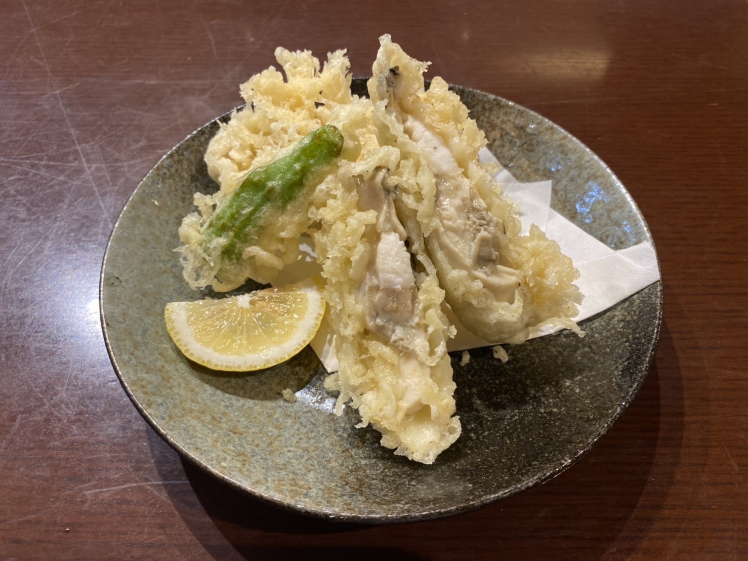 赤崎産牡蠣の天ぷら